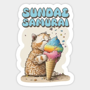 Sundae Samurai Sticker